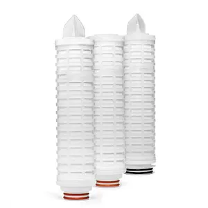 0.1/0.2/0.45/1.0 Um Nylon Pleated Filter Cartridge For Beer Mineral Water And Beverage