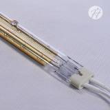 Высокоэнергетическая галогенная тепловая лампа 1000 Вт инфракрасная галогенная лампа кварцевая с позолоченным покрытием