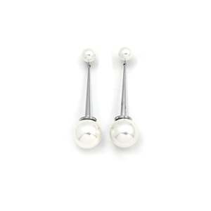 Boucles d'oreilles pendantes tendance en acier inoxydable 316L avec placage or PVD, durables et résistantes - Product Image 1