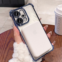 Coque de téléphone transparente électro-plaquée antichoc pour OPPO Reno 16 15 14 13 12 11 Pro, coque de téléphone portable en TPU souple