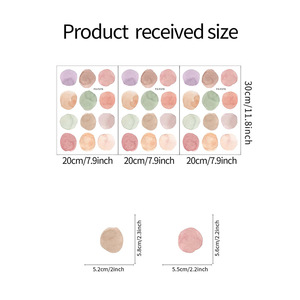 Peel and Stick Watercolor <strong>Childrens</strong> Room Decor Wall <strong>Sticker</strong> Dots - Product Image 6