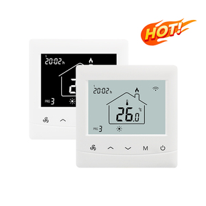 Thermostat à économie d'énergie au design moderne avec grand écran LCD, tension 230 V, pour systèmes de chauffage électrique par convecteurs fixes (FCU) et de chauffage au sol – Pièces détachées - Product Image 1