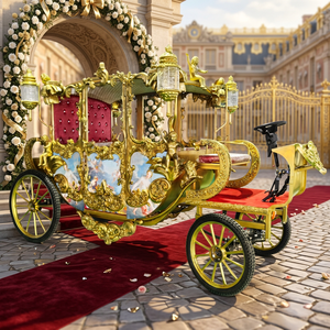 Carrosse de Princesse Électrique Sans Chevaux Cendrillon, Prix d'Usine en Gros, pour la Visite des Sites Touristiques, à Vendre - Product Image 6