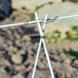 Fiberglass <b>Rod</b> Fixed Vegetable Shed Bracket Cross Buckle Steel Wire Buckle - Product Image 1
