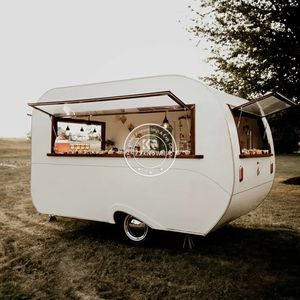 Camion de restauration mobile 2025 Pizza Red Espresso avec chariot à glace, chariot chaud avec grill et friteuse - Product Image 2