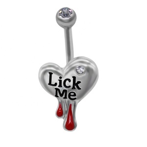 Gaby bạc Thép không gỉ piercing đồ trang sức bụng xuyên tùy chỉnh nút bụng Nhẫn chất lượng cao đồ trang sức cơ thể - Product Image 6