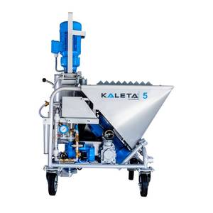 Robot pulverizador de mortero azul con motor para contratistas de construcción - Product Image 1