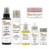 Colle capillaire invisible à tenue forte et imperméable pour perruques, spray adhésif fondant pour l'installation de perruques (marque privée)