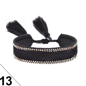 Pulsera <span class=keywords><strong>de</strong></span> Amistad <span class=keywords><strong>de</strong></span> nuevo estilo y pulsera <span class=keywords><strong>de</strong></span> amistad en algodón, pulsera tejida <span class=keywords><strong>de</strong></span> algodón <span class=keywords><strong>para</strong></span> niñas bordadas - Product Image 5