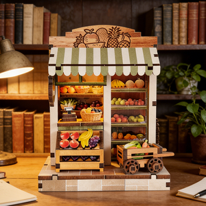 Rompecabezas 3D de Madera, Mini Casa y Casa de Madera en Miniatura para Hacer uno Mismo - Juguete Creativo Hecho a Mano, Manualidades de Madera, Juego de Casa de Muñecas - Product Image 5