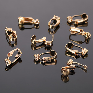 Clip-on <b>Earrings</b> Copper Alloy Bullet Shape Anti-slip Converter For Non-pierced Ears - Product Image 4