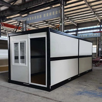 Module de conteneur préfabriqué moderne et pliable de 20 pieds et 40 pieds, prêt à l'emploi, pour maison, bureau, mini-maison, bar, cuisine, école, entrée, centre commercial