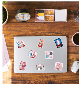 สติกเกอร์ลายกราฟฟิตี้ DARLING in the FRANXX 50 ชิ้น สำหรับตกแต่งโทรศัพท์ รถยนต์ ลายสาวญี่ปุ่นน่ารัก ซีโรทู - Product Image 6