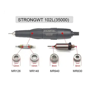 ลูกปืนเครื่องเจียรเล็บ 4 ชิ้น รุ่น MR148zz MR126zz MR106zz MR104zz 623 693zz สำหรับ Strong 210 105L Marathon H37L1 - Product Image 2