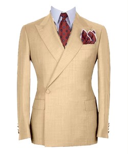 Ensemble de costumes pour hommes à la mode, coupe ajustée, pour marié, <span class=keywords><strong>mariage</strong></span>, deux pièces, <span class=keywords><strong>costume</strong></span> décontracté pour <span class=keywords><strong>homme</strong></span> - Product Image 3