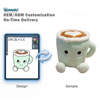 Jouets en peluche créatifs de 30 cm, nouvelle peluche en forme de tasse à café, latte rose sakura et latte matcha, poupées douces