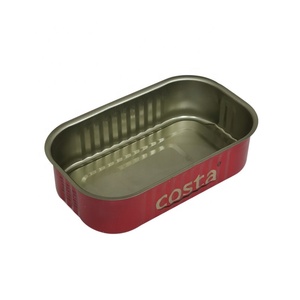 Hojalata <span class=keywords><strong>de</strong></span> comida <span class=keywords><strong>de</strong></span> 125g, dos piezas, fácil <span class=keywords><strong>de</strong></span> abrir, rectangular, 1/4 club, latas <span class=keywords><strong>de</strong></span> sardina vacías para pescado <span class=keywords><strong>enlatado</strong></span> - Product Image 2