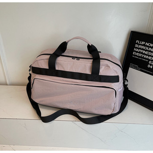 Sac de sport pour femme avec logo personnalisé, multicolores, en tissu Oxford, avec poche à chaussures indépendante, grande capacité, extensible, sac de voyage, sac de sport - Product Image 6