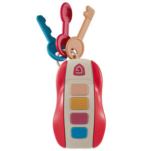 Zhiqu Unisex di plastica telecomando chiave giocattolo per la prima educazione dei bambini morbido <span class=keywords><strong>colla</strong></span> a denti <span class=keywords><strong>Puzzle</strong></span> con funzione di musica per il bambino - Product Image 1