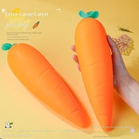 Best-seller transfrontalier : Squishies géants en caoutchouc (Fraise, Banane, Raisin, Cuisse de poulet frit) ; Jouet à presser Grand Canard Jaune