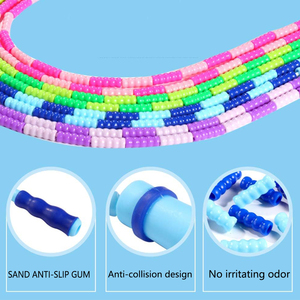 Corde à sauter anti-emmêlement à perles pour intérieur et extérieur, longueur réglable, pour étudiants et sportifs - Product Image 6