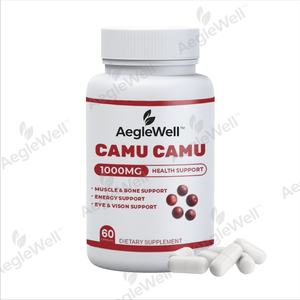 AegleWell, cápsulas de extracto de Camu de etiqueta privada, potenciador del sistema inmunológico <span class=keywords><strong>natural</strong></span>, cápsulas de vitamina C Camu orgánico - Product Image 1