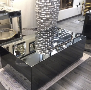 अनुकूलित आधुनिक कमरे में रहने वाले फर्नीचर गिलास वर्ग लंबी कॉफी टेबल सेंटर टेबल साइड टेबल - Product Image 2