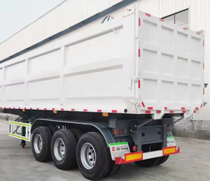 Remorques benne basculante en U robustes à 3, 4 ou 6 essieux, semi-remorques basculantes, vente directe usine à prix compétitifs - Product Image 5