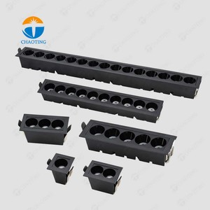 Chất Lượng Cao Trong Nhà Ceil Lõm Hình Chữ Nhật Tuyến Tính Xuống Đèn Focus Ánh Sáng Tại Chỗ <span class=keywords><strong>Led</strong></span> Tuyến Tính Lưới Tản Nhiệt Đèn 10W 20W 30W Downlights - Product Image 2