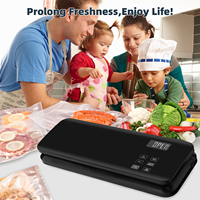Machine de mise sous vide intelligente entièrement automatique avec écran LCD, coupe-sac intégré et contrôle du temps de scellage pour la cuisine domestique