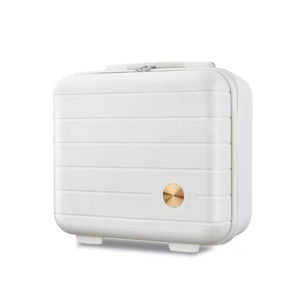 Maleta cosmética de viaje Mini de moda Coreana de 13 pulgadas con logotipo personalizado, Maleta de <span class=keywords><strong>maquillaje</strong></span> con cierre de cremallera, carcasa dura PP para mujer - Product Image 1