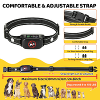 Elektrisches Wiederaufladbares Anti-Bell-Hundehalsband Sicher Ohne Schock Verhaltenskontrollgerät mit Vibrationstraining für Hunde Aller Größen