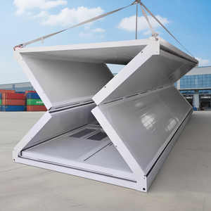 Vendita Diretta dalla Fabbrica Casa Container 20ft Modello X20 in Pannelli Sandwich d'Acciaio Pieghevole Impilabile Traspirante per Uso Ufficio Installazione - Product Image 1