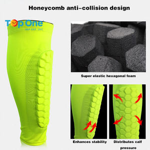 TopOne, correa de pierna de fútbol personalizada, almohadillas de soporte, manga de compresión de pantorrilla para fútbol, producto de alta calidad - Product Image 3