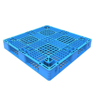 Huading พาเลทพลาสติก4ทางแบบยูโรพาเลทพลาสติกสีเขียวแบบหน้าเดียวสำหรับขนส่งในคลังสินค้า - Product Image 3