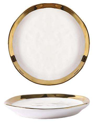 plato blanco de 6 pulgadas