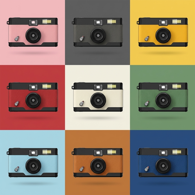 Customizable PU Leather Colors Vintage 13MP Screenless Point and Shoot Digital Screen-free Camera for Outdoor Camping