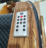 Chaise de pédicure de luxe en promotion avec structure en bois et revêtement en tissu, massage électrique pour spa et salon de beauté, livraison en Europe