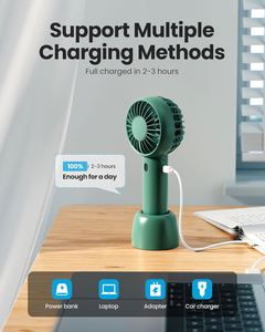 High Quality Customizable Mini Portable Handheld Rechargeable Fan for Outdoor Sports Summer Battery Operated for Household Use - Product Image 5