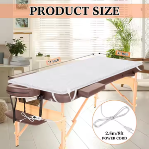 Flanela elétrica Poliéster Warmer <span class=keywords><strong>Pad</strong></span> para 180x80cm Salon Massage Table 4 Níveis de Calor 1-8 Horas Temporizador Máquina Lavável Inverno Uso - Product Image 6