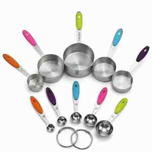 नवीनतम उत्पाद 10pcs स्टेनलेस स्टील मापने चम्मच - Product Image 2