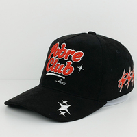 Gorra de Béisbol de 5 Paneles de Gamuza Personalizada de Alta Gama, Diseño de Bordado Elegante, Gorras de Béisbol para Ocio y Vacaciones, Directo de Fábrica