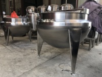Huashang Custom High Efficiency RVS Verticale Stoomverwarmde Jacketed Kettle voor saus, soep en voedselproductie
