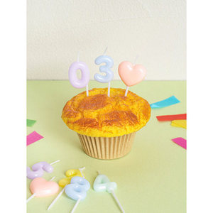 ชุดทำมือจำนวน12แพ็คเทียนตกแต่งสีพาสเทลสำหรับปาร์ตี้วันเกิดงานแต่งงาน 'สุขสันต์วันเกิด' - Product Image 1