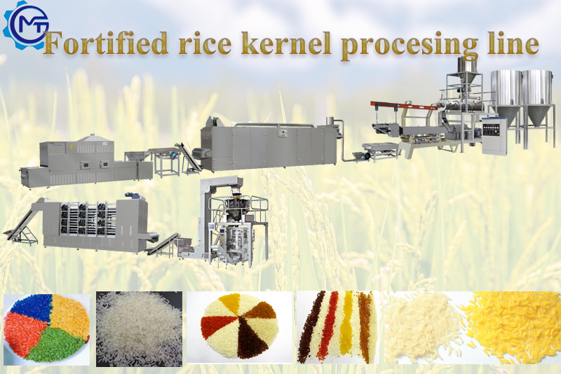 Automatic Stainless Steel Artificial Rice Making Machine 100kg/Hr
