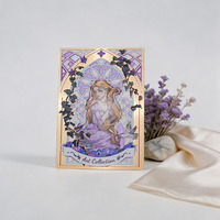 Carte de collection en métal personnalisée, motif sirène, gravure ajourée, carte à échanger pour souvenir ou cadeau
