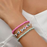 Bracelet en perles de quartz multicolores tendance pour femmes et filles, couleur bonbon, bracelet perlé haut de gamme pour enfants