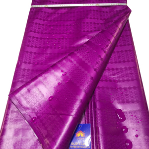 100 coton maison Textile broderie tissu brillant Shadda Jacquard guinée brocart Tissu africain Bazin Riche robe femmes - Product Image 2