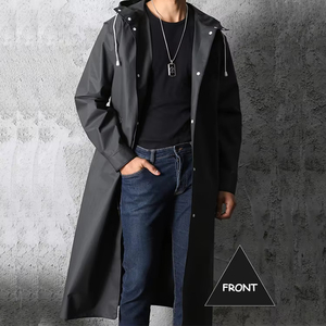 Hot Selling Outdoor EVA Waterproof Rain Coat <strong>Long</strong> Hoodie Fashionable <strong>Raincoat</strong> for Travel and Rainy Days - Product Image 2