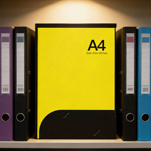 Dossiers de présentation en papier épais 300 g/m², format A4 A5, à deux pochettes, personnalisables, couleurs assorties, fournisseur de bureau - Product Image 1